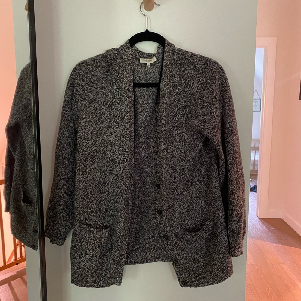 Madewell brand 100% wool button down cardigan